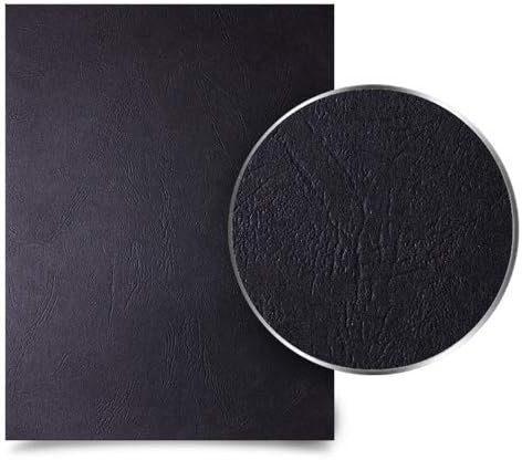 Black Grain 8.5 x 14 Legal Size Binding Covers - 100pk MyBinding MYGR8.5X14BK Black