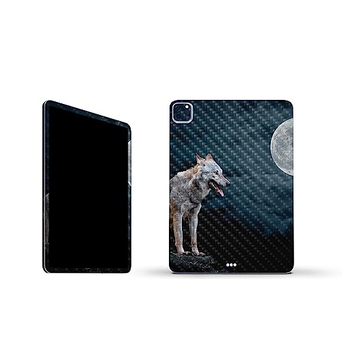 Image of MightySkins Carbon Fiber Skin Compatible with Apple iPad Pro 11 inch M2 4th Gen (2022) Full Wrap Kit - Happy Hunting | Protective, Durable Textured Carbon Fiber Finish | Easy to Apply | Made in The USA