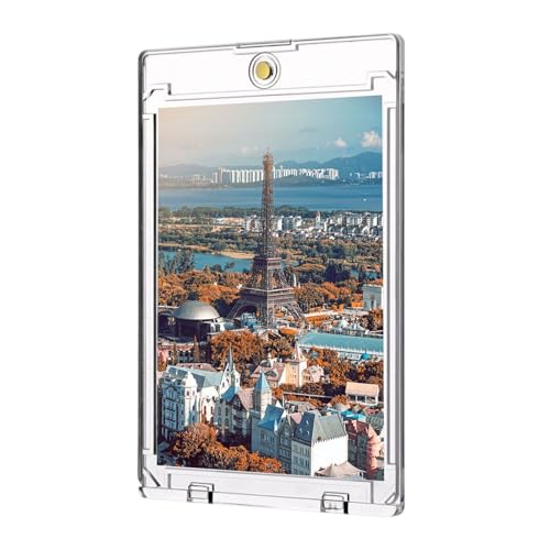 manhegari Styvt kortskydd | Transparenta magnetiska skydd för basebollkort | transporttillbehör nyckelringspresentation organisation