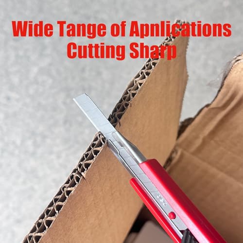 6 Pack Box Cutter Retractable, Utility Knife 9MM Wide Snap-Off Blades - image 5