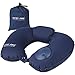 Produktbild Sooair Reisekissen, Ultraleicht Bequeme Reise Nackenkissen Aufblasbar Neck Pillow Nackenstützkissen Wasserfest Kopfkissen Nackenhörnchen für Camping Flugzeug Auto Zug Büro Reisen Kissen - Dunkelblau