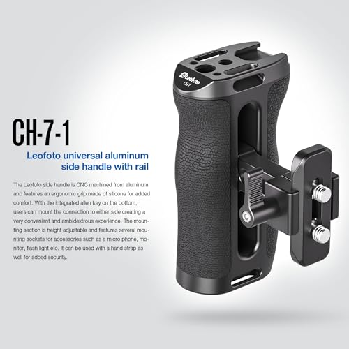 Image of Leofoto CH-7-1 Side Handle | with Picatinny Rail