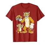 Cougar Cub vs Adult Claw Comparison Graphic T-Shirt, Men, Cranberry Red, Small