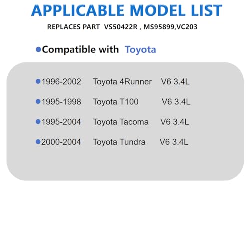Image of Engine Cylinder Valve Cover Gasket Set VS50422R MS95899 VC203 Compatible with Toyota Tacoma 1995-2004 V6 3.4L /Tundra 2000-2004 V6 3.4L /4Runner 1996-2002 V6 3.4L /Toyota T100 1995-1998 V6 3.4L
