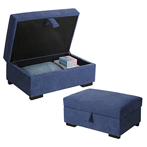 Banquet de stockage en velours bleu pour sublimer votre entrée et ranger vos chaussures