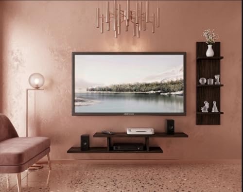 Image of 48 Inches Tailed Broad Base Tv Cabinet Floating Shelves for Wall Set,Wall Mounted Shelf for Living Room, Bedroom, Outdoor,Gallery,Stairs (Tv Cabinet)