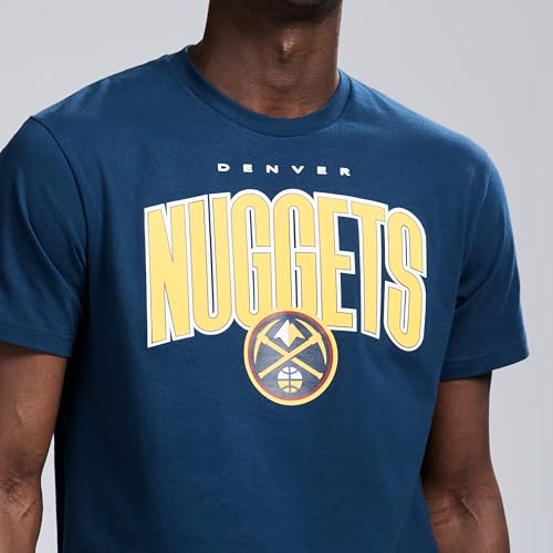 Game 7 x NBA Officially Licensed Men's Graphic Short Sleeve Lightweight Crew Neck Cotton T-Shirt, Denver Nuggets, XL, Navy by GAME 7 - Used condition - Image 2