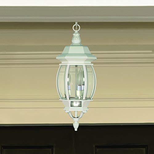 Nuvo 60/894 Three Light Hanging Lantern, White #TOP5