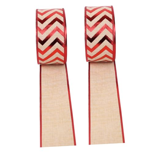 Homoyoyo Cintas de Navidad de Metros con Alambre Moldeable Lazo Colorido para Envolver Regalos Decorar Pasteles y Manualidades DIY