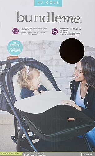 Image of Tomy Cole Bundleme - Original, Toddler Bunting Bag, Winter Protection for Baby Car Seats and Strollers, Black