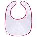 Littleforbig Cotton Waterproof Babydoll Printed Adult Bib with Adjustable Hook-and-Loop Fastener Closure - Nursery Pink Adult Bib