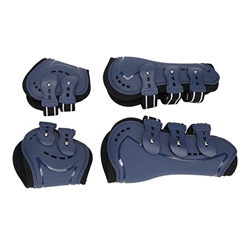 Botas de Tendão de Cavalo Com Frente Aberta, Concha de PU Resistente, Fáceis de Usar, Orifícios de V