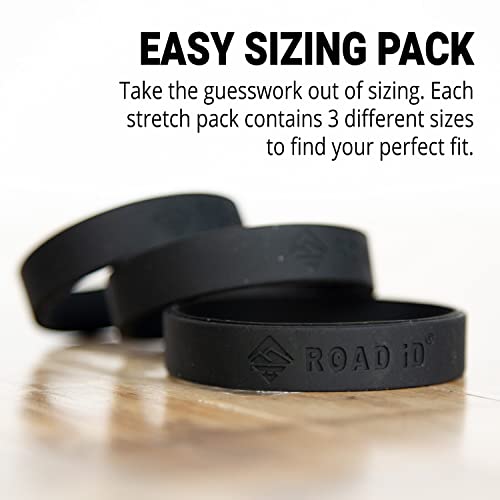 Road Id Official Stretch Id Bracelet For Men And Women - Stretchable And Comfy Silicone Bracelets For Identification, Emergency & Medical Information For Athletes & Travelers (13Mm Wide) #TOP6