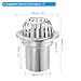 PATIKIL Dome Gutter Guard, Stainless Steel Downspout Strainer, Anti-Blocking Strainer Floor Line Gutter Cleaning Tool for Balcony Garden Patio, 5 Inch