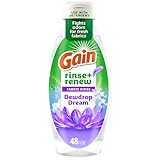 Gain Rinse and Renew Fabric Rinse, Dewdrop Dream, 48 fl oz, Odor Fighter
