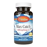 Carlson - Teen's Max Catch Minis, 1000 mg Omega-3s, Brain Health, Vision Support, Mood Health, 60...