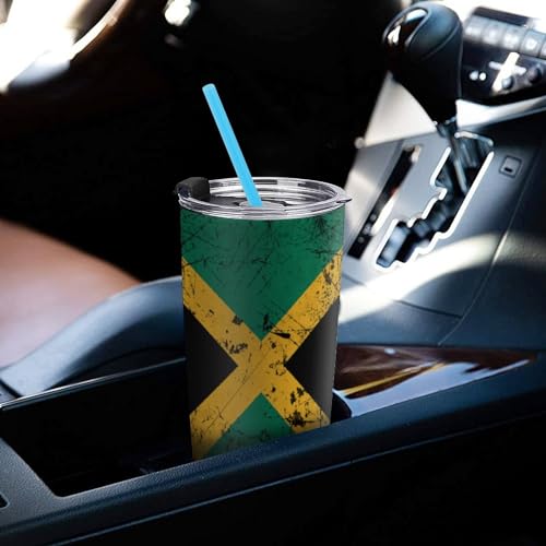 Juego de 4 posavasos estilo bandera Jamaica para auto miniatura 7