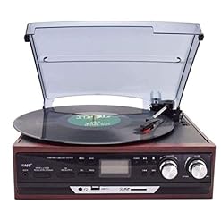 Vintage Record Player FM Player Vintage Multi-Function Tape Radio Streaming Turntable, Stereo, Bluetooth Turntable… - Les Beatles, Paul McCartney, John Lennon, RIngo Starr, George Harrison