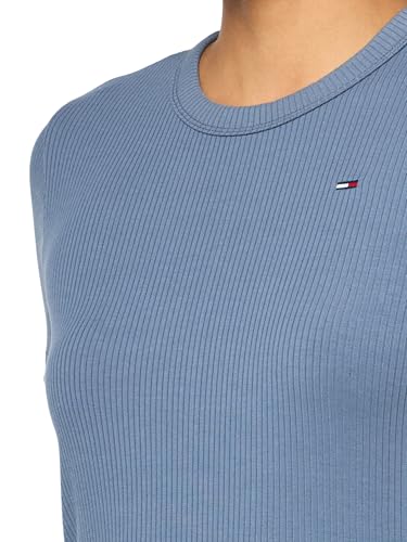 Image of Tommy Jeans Women's Bodycon Midi Dress with Logo Detail