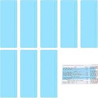 8 PCS Blue Dyslexia Overlays – Guided Reading Strips for Children & Adults – Ideal Reading Rulers to Reduce Visual Stress – Perfect for Dyslexia, ADHD, Classroom & Home Learning (Sky Blue)