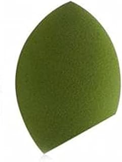 اسفنجة مزج كريم الاساس ومستحضرات التجميل للنساء بشكل دائري مائل - اخضر ريحان 385 - مع ضمان لمدة عامين للرضا والجودة