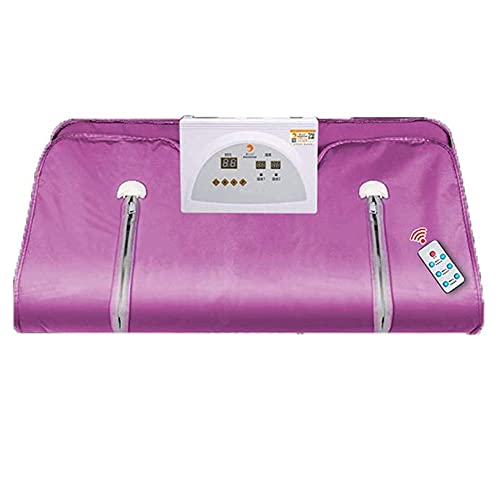 Oxford Infrarot Saunadecke Mit Reißverschluss, 2 Zonen Digitales Ferninfrarot (FIR) Oxford Sauna Heizdecke, Gewichtsverlust Body Shaper Home Spa Mit Fernbedienung Cover