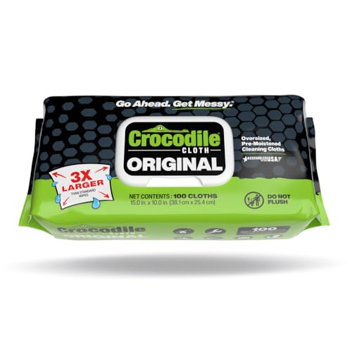Crocodile Cloth 100-Pack 15x10in Industrial Cleaning Wipes
