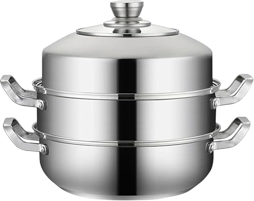 Marmite à vapeur en acier inoxydable 304 multicouche 30 cm - 2