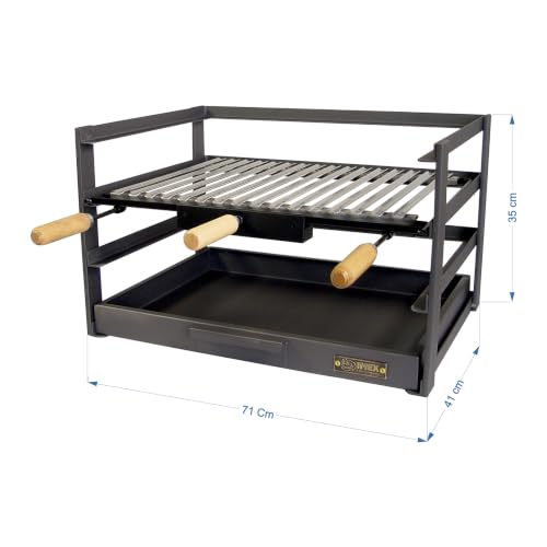 Miniatura 2 de Imex El Zorro Cajón Barbacoa Con Parrilla, Negro, 72x41x35 Cm, 71479.0