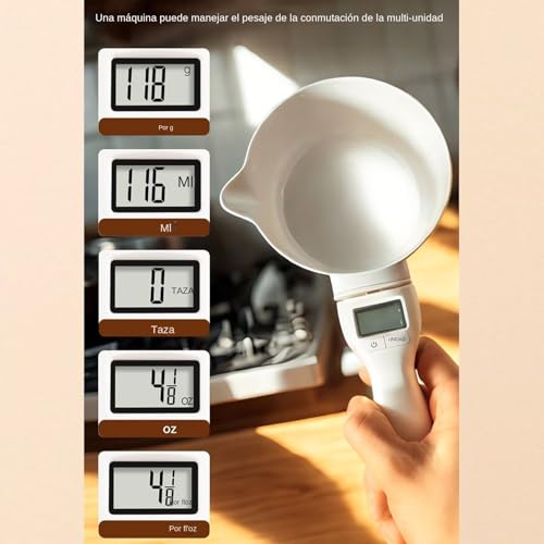 Cuillère doseuse pour aliments solides et liquides avec balance à écran LCD