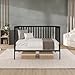 Dream On Me Synergy 5-in-1 Convertible Full-Size Baby Crib with Toddler, Day & Full Bed Conversion in Black, GreenGuard Gold & BSA, 3 Mattress Heights, Sustainable Pinewood