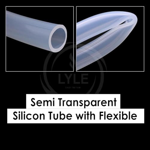 Image of Food Grade Silicone Extension Tube Compatible with Aquaguard Sure Water Purifier - Flexible 3 Meter Pipe, Semi Transparent