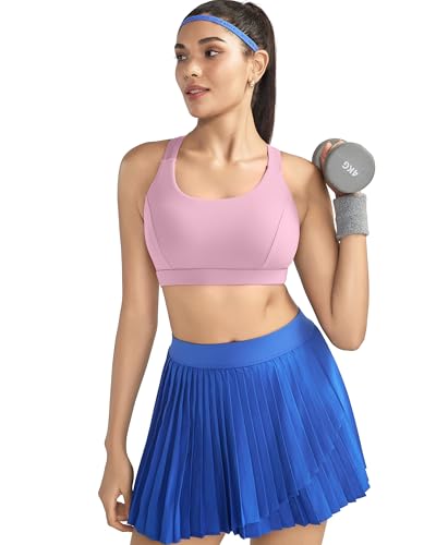 Image of RUNNING GIRL Sports Bras for Women,Seamless Strappy Sports Bra High Support Crisscross Back with Removable Pads