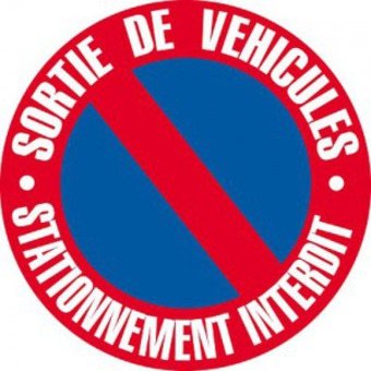 Stickers disque de stationnement interdit Cover