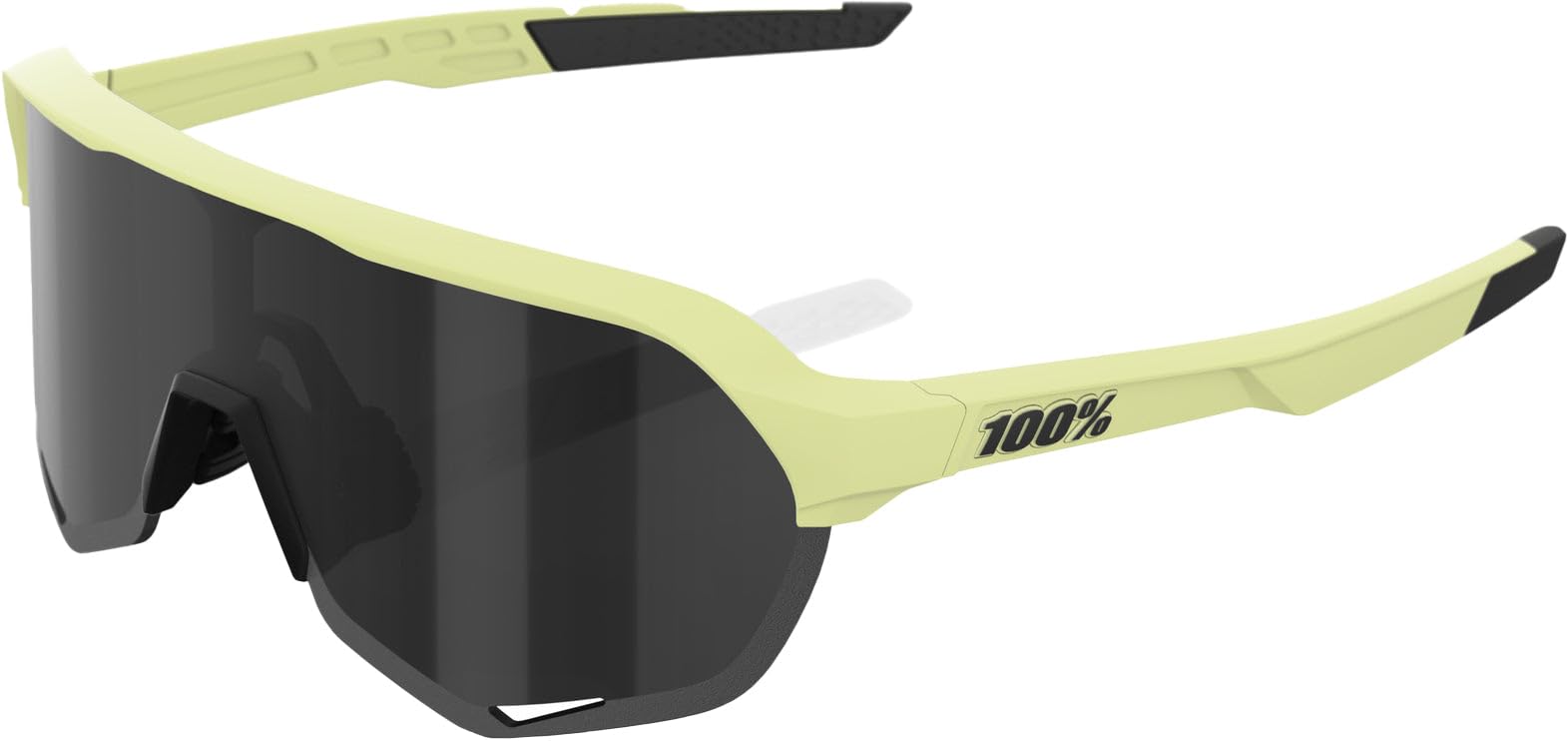 One Hundred Percent Glasses S2 Glow, Black Mirror Lens Sunglasses, Yellow, 168mm,77mm,75mm, Yellow, 168mm,77mm,75mm