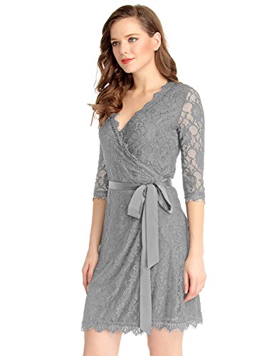 formal wrap dress short