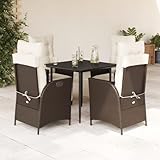 Facile d'entretien et résistant aux intempéries. Les matériaux faciles d'entretien tels que le rotin synthétique et le verre trempé rendent le nettoyage un jeu d'enfant. Les housses de coussin amovibles sont lavables et la résistance aux UV du matériau garantit un bel aspect durable à vos meubles de jardin.