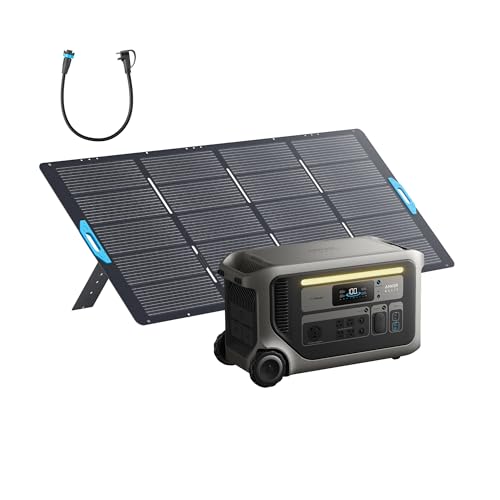 Anker SOLIX F3000 Portable Power Station with 400W Solar Panel, 3,072Wh,6,000W Recharging, Solar Generator for Home Use, Expandable to 24kWh, For Outa