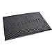 Produktbild acerto 30210 Zanzibar Welcome Fußmatte, waschbarer & Rutschfester Türvorleger, ohne PVC für innen und außen, (40x60cm - grau)