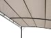 DEGAMO Anbaupavillon Mantova 300x250cm, Stahlgestell schwarz + Dach wasserdicht Ecru