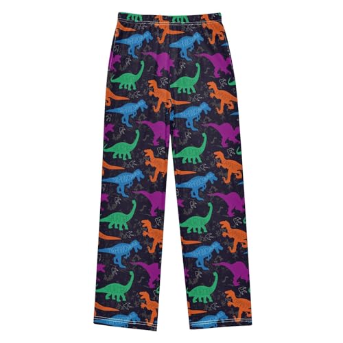 ZZKKO Colorful Dinosaurs Boys Pants for Kids Jogger Pants with Pockets S-XL