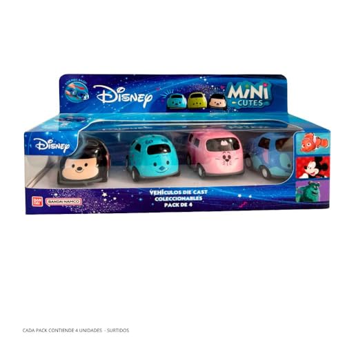 Véhicules à friction de 6 cm Disney Mickey et Stitch Bandai