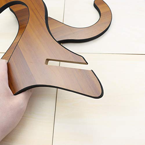 MotBach Portable Folding Wooden Guitar Stand, X Style Musical instrument accessories Holder for Small Guitar/Small Electric Guitar, Violin and Ukelele