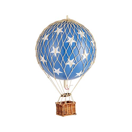 Authentic Models - Móvil, globo decorativo, globo – Travels Light – Blue Stars – (DxH) 30 x 18 cm