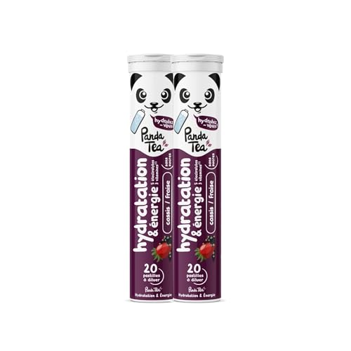Panda Tea - Pastilles Hydratation & Énergie - Cassis-Fraise - 20 Pastilles sans sucre - Electrolyte Ultra Hydratation - Idéale pour le Sport et le Quotidien – vue 5