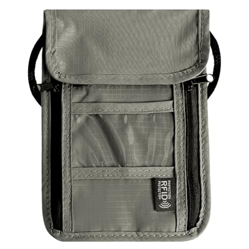 INSPUTOL Borsa da collo RFID grigia