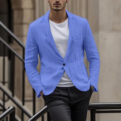 Men's Light Summer Suit Jacket, Stretch Lightweight Casual Cool Suit Jackets, Soft Wrinkle Free Breathable Slim Fit Blazers2