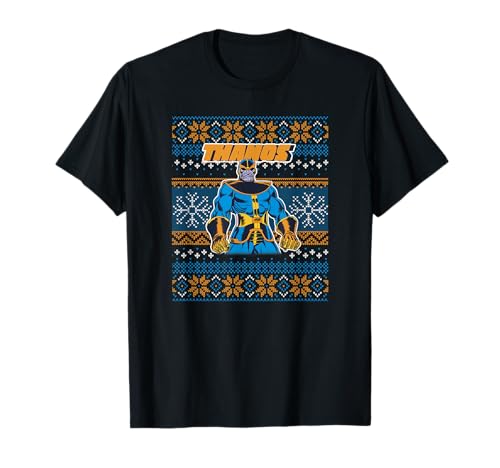 T-shirt Marvel Thanos Ugly Sweater vêtement été coton t-shirt geek imprimé