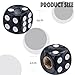 MEAJOO 4PCS Pearl Pattern Dice Tire Valve Stem Caps, Leak-Proof Air Protection | Light-Weight Universal Tire Valve Stem Covers for Cars, SUV, Trucks, Bikes, Motorcycles, Bicycles(Black)