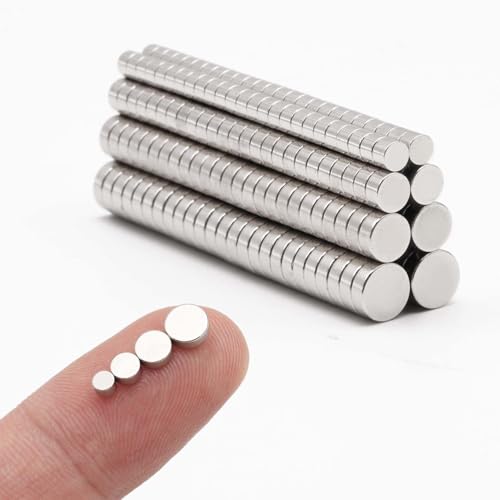 QeeaHuuo Small Magnets for 3D Printing – 200pcs Strong Magnets